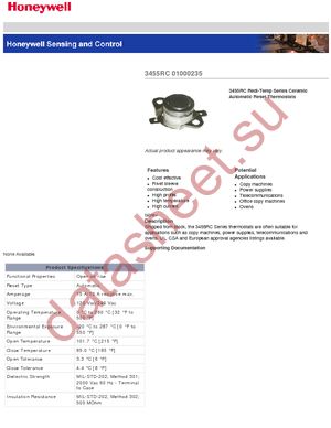 3455RC 01000235 datasheet  